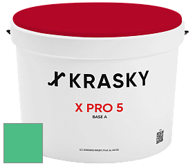 Краска X PRO 5 X Krasky матовая краска для стен и потолков цвет NCS S 1060-G 