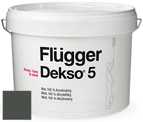 Краска Flugger Dekso 5 матовая краска цвет NCS S 8005-G20Y 