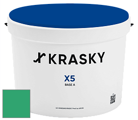 Краска X5 X Krasky матовая краска для стен и потолков цвет NCS S 2060-G 