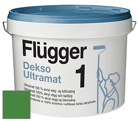 Краска Flugger Dekso 1 ультраматовая краска цвет RAL 6017 