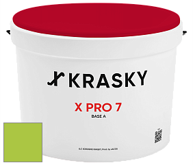 Краска X Pro 7 X Krasky матовая краска для стен и потолков цвет NCS S 0570-G40Y 