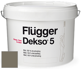 Краска Flugger Dekso 5 матовая краска цвет NCS S 6010-G90Y 