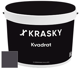 Краска X2B Kvadrat X Krasky матовая краска для потолков глубокого чёрного цвета цвет NCS S 8005-R50B 