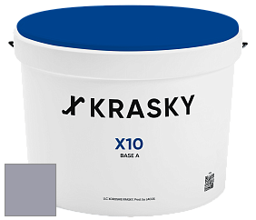 Краска X10 X Krasky шелковисто-матовая краска для стен и потолков цвет 5466 