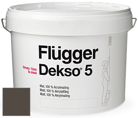 Краска Flugger Dekso 5 матовая краска цвет 4348 