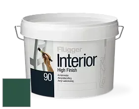 Краска Flugger Interior High Finish 90 акриловая глянцевая эмаль цвет RAL 6028 