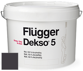 Краска Flugger Dekso 5 матовая краска цвет NCS S 8505-R50B 
