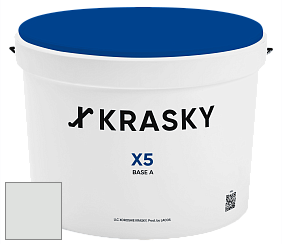 Краска X5 X Krasky матовая краска для стен и потолков цвет NCS S 1001-G 
