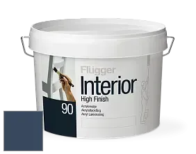 Краска Flugger Interior High Finish 90 акриловая глянцевая эмаль цвет NCS S 7020-R80B 