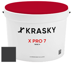 Краска X Pro 7 X Krasky матовая краска для стен и потолков цвет NCS S 9000-N 