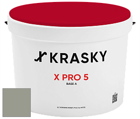 Краска X PRO 5 X Krasky матовая краска для стен и потолков цвет NCS S 4005-G50Y 