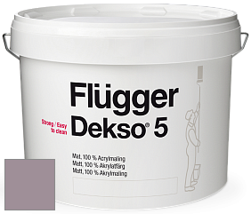Краска Flugger Dekso 5 матовая краска цвет NCS S 4010-R30B 