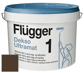 Краска Flugger Dekso 1 ультраматовая краска цвет RAL 8028 