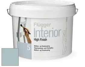 Краска Flugger Interior High Finish 5 матовая акриловая краска-грунт цвет NCS S 2010-B30G 