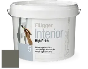 Краска Flugger Interior High Finish 5 матовая акриловая краска-грунт цвет RAL 7039 