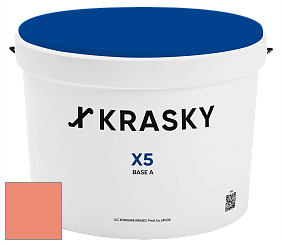 Краска X5 X Krasky матовая краска для стен и потолков цвет NCS S 1050-Y70R 
