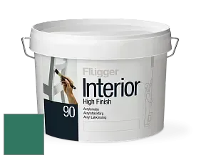 Краска Flugger Interior High Finish 90 акриловая глянцевая эмаль цвет RAL 6000 