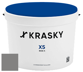 Краска X5 X Krasky матовая краска для стен и потолков цвет NCS S 5500-N 