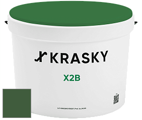 Краска X2B X Krasky глубокоматовая краска для потолков цвет NCS S 5540-G20Y 