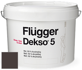 Краска Flugger Dekso 5 матовая краска цвет NCS S 8505-Y80R 