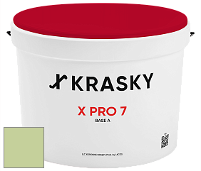 Краска X Pro 7 X Krasky матовая краска для стен и потолков цвет NCS S 1030-G40Y 