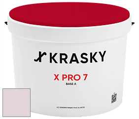 Краска X Pro 7 X Krasky матовая краска для стен и потолков цвет NCS S 1010-R30B 