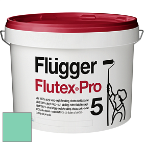 Краска Flugger Flutex Pro 5 матовая краска цвет NCS S 1040-B90G 