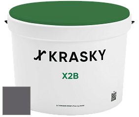 Краска X2B X Krasky глубокоматовая краска для потолков цвет NCS S 7005-R50B 