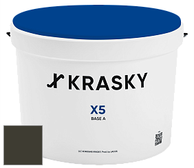 Краска X5 X Krasky матовая краска для стен и потолков цвет RAL 6022 