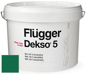 Краска Flugger Dekso 5 матовая краска цвет NCS S 4550-G 