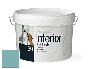 Краска Flugger Interior High Finish 90 акриловая глянцевая эмаль цвет RAL 6034 