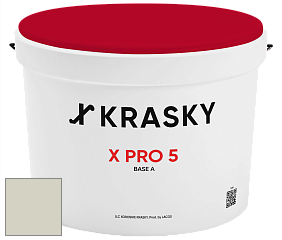 Краска X PRO 5 X Krasky матовая краска для стен и потолков цвет NCS S 1505-G80Y 