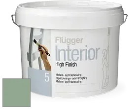 Краска Flugger Interior High Finish 5 матовая акриловая краска-грунт цвет NCS S 3020-G10Y 