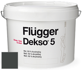 Краска Flugger Dekso 5 матовая краска цвет NCS S 8502-G 