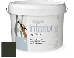 Краска Flugger Interior High Finish 5 матовая акриловая краска-грунт цвет RAL 6008 
