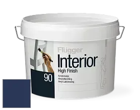 Краска Flugger Interior High Finish 90 акриловая глянцевая эмаль цвет RAL 5003 