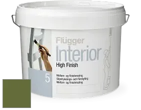Краска Flugger Interior High Finish 5 матовая акриловая краска-грунт цвет NCS S 4550-G40Y 