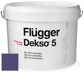Краска Flugger Dekso 5 матовая краска цвет NCS S 5040-R60B 