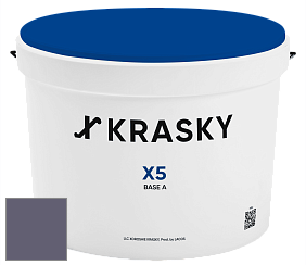 Краска X5 X Krasky матовая краска для стен и потолков цвет 4438 