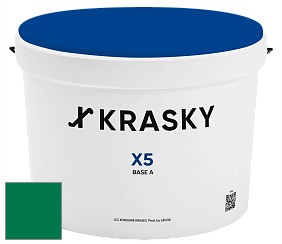 Краска X5 X Krasky матовая краска для стен и потолков цвет NCS S 3560-G 