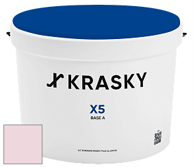 Краска X5 X Krasky матовая краска для стен и потолков цвет NCS S 0515-R20B 