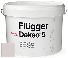 Краска Flugger Dekso 5 матовая краска цвет NCS S 1505-R10B 