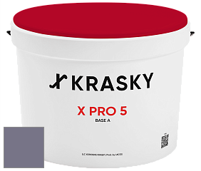 Краска X PRO 5 X Krasky матовая краска для стен и потолков цвет 4437 