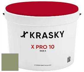 Краска X Pro 10 X Krasky матовая краска для стен и потолков цвет NCS S 4020-G50Y 
