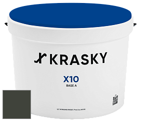 Краска X10 X Krasky шелковисто-матовая краска для стен и потолков цвет RAL 6006 
