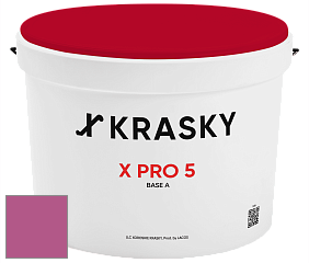 Краска X PRO 5 X Krasky матовая краска для стен и потолков цвет NCS S 2060-R30B 