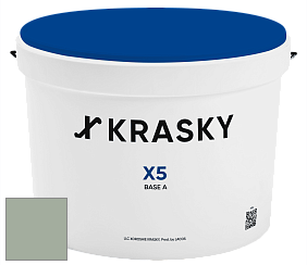 Краска X5 X Krasky матовая краска для стен и потолков цвет NCS S 3010-G20Y 