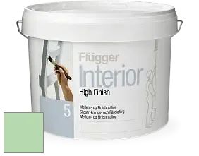 Краска Flugger Interior High Finish 5 матовая акриловая краска-грунт цвет RAL 6019 