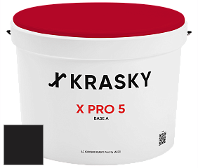 Краска X PRO 5 X Krasky матовая краска для стен и потолков цвет RAL 8022 