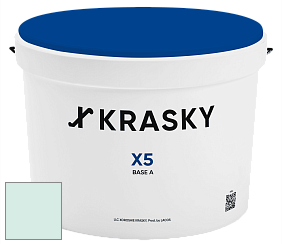 Краска X5 X Krasky матовая краска для стен и потолков цвет NCS S 0510-B70G 